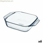 Մատուցման սկուտեղ Pyrex Irresistible քառակուսի թափանցիկ ապակի 6 հատ 29,2 x 22,7 x 6,8 սմ