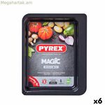 Ջեռոցի աման Pyrex Magic ուղղանկյուն 26 x 18 սմ մետաղական 6 հատ