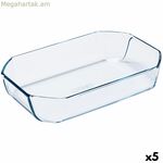 Ջեռոցի աման Pyrex Inspiration թափանցիկ ապակուց ուղղանկյուն 30 x 20 x 6,45 սմ (5 հատ)