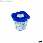 Հերմետիկ լանչի տուփ Pyrex Cook & go թափանցիկ ապակի (800 մլ) (6 հատ)