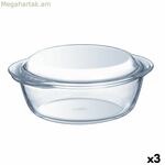 Կափարիչով կաթսա Pyrex Essentials թափանցիկ 2,1 լ (3 հատ)