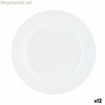 Հարթ ափսե Quid Basic սպիտակ կերամիկական 23 սմ (12 հատ)