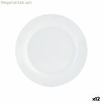 Հարթ ափսե Quid Basic կերամիկական սպիտակ (Ø 27 սմ) (12 հատ)