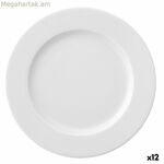 Հարթ ափսե Ariane Prime Ceramic White (24 սմ) (12 հատ)
