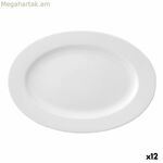 Հարթ ափսե Ariane Prime Oval Ceramic White (22 x 20 սմ) (12 հատ)