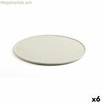 Հիմքի ափսե Quid Mineral Gres Ceramic Beige Ø 33 սմ (6 հատ)