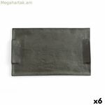 Խորտիկների սկուտեղ Quid Mineral Gres սև կերամիկական 30 x 18 սմ (6 հատ)