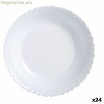 Հարթ ափսե Luminarc Feston սպիտակ ապակի (25 սմ) (24 հատ)