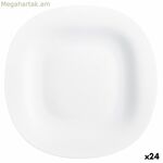 Հարթ ափսե Luminarc Carine սպիտակ ապակի (Ø 26 սմ) (24 հատ)