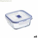Հերմետիկ փակվող ճաշի տուփ Luminarc Pure Box Active 760 մլ երկգույն ապակի (6 հատ)