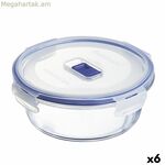 Հերմետիկ փակվող ճաշի տուփ Luminarc Pure Box Active 920 մլ 15 x 7 սմ երկգույն ապակի (6 հատ)
