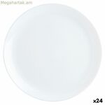 Հարթ ափսե Luminarc Diwali սպիտակ ապակի (Ø 27 սմ) (24 հատ)