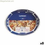Մատուցման սկուտեղ Luminarc Trianon օվալաձև սպիտակ ապակի (22 x 16 սմ) (8 հատ)