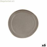 Հարթ ափսե Bidasoa Gio Occasional 20 սմ կերամիկական մոխրագույն (6 հատ)