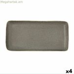 Սկուտեղ Bidasoa Gio մոխրագույն կերամիկական 28 x 14 սմ ուղղանկյուն (4 հատ)