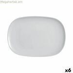 Մատուցման սկուտեղ Luminarc Diwali մոխրագույն ապակի 35 x 24 սմ (6 հատ)