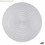 Սեղանի գորգ Quid Habitat արծաթագույն պլաստիկ Ø 38 սմ (12 հատ)