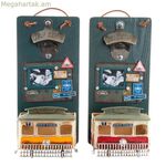 Շշերի բացիչ DKD Home Decor Self Serve Wood Metal (2 հատ) (26 x 12 x 9 սմ)