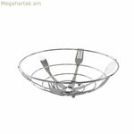 Մրգաման DKD Տան Դեկոր Արծաթագույն Մետաղ Պլաստիկ