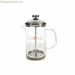 Թեյնիկ DKD Home Decor Թափանցիկ չժանգոտվող պողպատ Արծաթագույն բորոսիլիկատային ապակի (18 x 9.5 x 20.5 սմ) (1 լ)