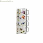 Սուրճի բաժակների հավաքածու DKD Home Decor բազմագույն մետաղական դոլոմիտ 260 մլ