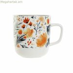 DKD Տան Դեկորի Ճենապակյա Կապույտ-Նարնջագույն Բաժակ (380 մլ) (12 x 8,5 x 9,5 սմ)