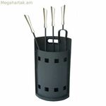 Բուխարիի պարագաներ DKD տան դեկոր՝ չժանգոտվող պողպատից, պողպատ (4 հատ)