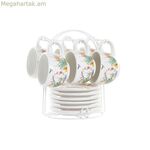 Սուրճի բաժակների հավաքածու DKD Home Decor բազմագույն դոլոմիտ 180 մլ