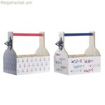 Շշերի դարակ DKD Տան դեկոր Բազմագույն MDF Փայտ 27 x 16,5 x 25,5 սմ (2 հատ)