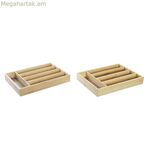 Դանակ-պատառաքաղի կազմակերպիչ DKD տան դեկորի համար՝ բամբուկե գաղութային աֆրիկացի տղամարդ 25,5 x 35,5 x 5 սմ (2 հատ)