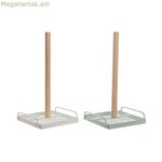 Խոհանոցային թղթի պահոց DKD Home Decor բեժ մետաղական անանուխի գույնի սոճու փայտ (16 x 15 x 29,5 սմ) (2 հատ)