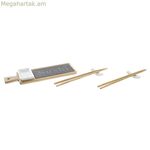 Սուշիի հավաքածու DKD տան դեկորի բամբուկե տախտակ բնական արևելյան չափսերով 28 x 9 x 2 սմ (3 հատ) (6 հատ)