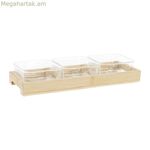 Խորտիկների սկուտեղ DKD Home Decor 31,5 x 11 x 6 սմ Crystal Natural 280 մլ