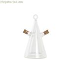 Յուղի և քացախի հավաքածու DKD տան դեկոր 10,5 x 9 x 18 սմ թափանցիկ խցան 300 մլ բորոսիլիկատային ապակի