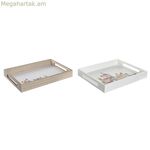 Խորտիկների սկուտեղ DKD Տան Դեկոր Բազմագույն MDF Փայտե Տնակներ (2 հատ) (40 x 30 x 5 սմ)