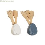 Խոհանոցային պարագաների համար նախատեսված կաթսա DKD Home Decor Dolomite 12 x 12 x 13 սմ 6 x 1 x 30 սմ (2 հատ)