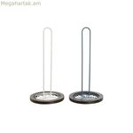 Խոհանոցային թղթի պահոց DKD Տան դեկոր Կապույտ Սպիտակ Մետաղական Ռետինե Փայտ 15 x 15 x 31 սմ (2 հատ)