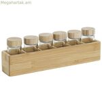 Բամբուկե համեմունքների դարակ DKD տան դեկոր 32,5 x 6,5 x 6,5 սմ