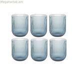 Ակնոցների հավաքածու DKD Home Decor Blue Crystal 240 մլ (6 հատ)