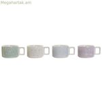 Սուրճի բաժակների հավաքածու DKD Home Decor Կանաչ Երկնագույն Յասամանագույն Մետաղական Բամբուկե Դոլոմիտ 260 մլ