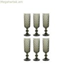 Բաժակների հավաքածու Home ESPRIT Մոխրագույն բյուրեղյա 150 մլ (6 հատ)