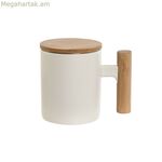 Թեյի բաժակ ֆիլտրով Home ESPRIT սպիտակ չժանգոտվող պողպատից պատրաստված ճենապակի 360 մլ