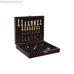 Գինու պարագաների հավաքածու Home ESPRIT շագանակագույն MDF փայտե 24 x 19 x 5 սմ