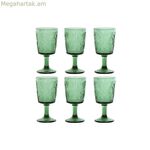 Բաժակների հավաքածու Home ESPRIT Green Crystal 285 մլ (6 հատ)