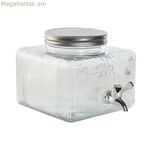 Ջրի դիսպենսեր Home ESPRIT թափանցիկ մետաղական սիլիկոնե բյուրեղյա ABS 3,5 լ 19 x 25 x 16 սմ