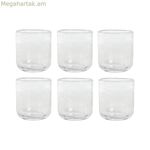 Բաժակների հավաքածու Home ESPRIT թափանցիկ բյուրեղյա 320 մլ (6 հատ)