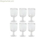 Բաժակների հավաքածու Home ESPRIT թափանցիկ բյուրեղյա 300 մլ 8 x 8 x 14 սմ (6 հատ)