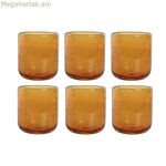 Բաժակների հավաքածու Home ESPRIT Amber Crystal 320 մլ (6 հատ)