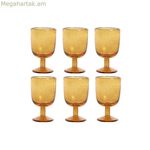 Բաժակների հավաքածու Home ESPRIT Amber Crystal 300 մլ 8 x 8 x 14 սմ (6 հատ)