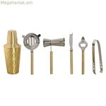 Կոկտեյլի հավաքածու Home ESPRIT Golden չժանգոտվող պողպատ 22 x 22 x 21 սմ